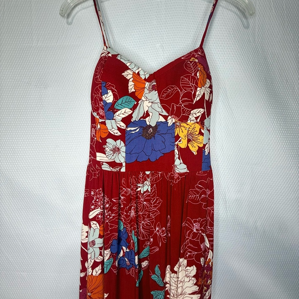 Maurices Red Floral Maxi Skirt - Picture 2 of 12